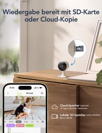 Sada 4 ks interiérových WiFi bezpečnostných kamier GNCC GC3, 1080P Full HD, 2,4 GHz, zásuvné, pevné, domáca monitorovacia kamera 7