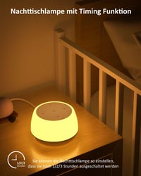 Görvitor USB-C 20W gyors tolto LED ejszakai lampa erintes dimmel RGB szinvaltassal idozitessel asztali lampa gyerek szobaba haloszobaba nap 6