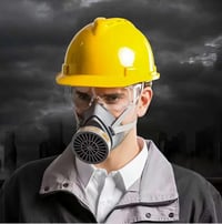 goambuy Gázmaszk Szűrővel - Újrahasználható Teljes Arcmaszk Festékszóráshoz, Graffiti Munkákhoz és Porfogáshoz 9