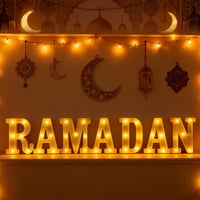 Decorațiune LED cu alfabet Ramadan GOAUS, pe baterii, iluminat decorativ de masă și suspendabil pentru casă 5