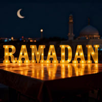 Decorațiune LED cu alfabet Ramadan GOAUS, pe baterii, iluminat decorativ de masă și suspendabil pentru casă 7