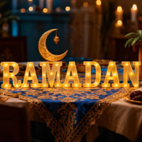 Decorațiune LED cu alfabet Ramadan GOAUS, pe baterii, iluminat decorativ de masă și suspendabil pentru casă 4