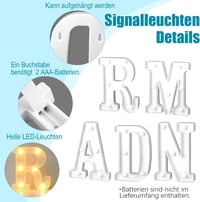 Decorațiune LED cu alfabet Ramadan GOAUS, pe baterii, iluminat decorativ de masă și suspendabil pentru casă 2