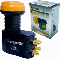 Goaycer Quad LNB 4-Utas Digitális HD 4K Műholdvevő LTE Szűrővel, Aranyozott Csatlakozó, Időjárásálló 7