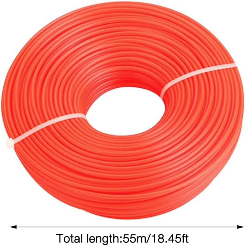 Gobesty 3mm x 55m Nylon Fűkasza Damil Fűnyírógép Trimmer Vágódróth