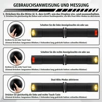 Smerovky na riadidlá elektrickej kolobežky Gobesty s blikajúcim svetlom a bezdrôtovým diaľkovým ovládaním, pre 22 mm rukoväte, pre Xiaomi M365, Pro, Pro2, 1S a Ninebot G30 3