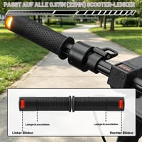 Smerovky na riadidlá elektrickej kolobežky Gobesty s blikajúcim svetlom a bezdrôtovým diaľkovým ovládaním, pre 22 mm rukoväte, pre Xiaomi M365, Pro, Pro2, 1S a Ninebot G30 7