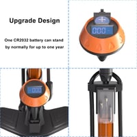 GOBKO kerékpár pumpa nyomásmérővel 160 PSI francia szelep MTB országúti 3