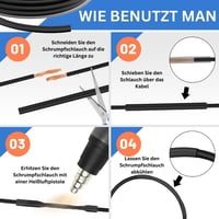 Gocableties zmršťovacia bužírka 2:1 na kotúči - priehľadná - 12,7 mm x 6 m 4