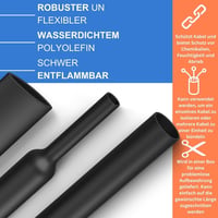 Gocableties zmršťovacia bužírka 2:1 na kotúči - priehľadná - 12,7 mm x 6 m 2