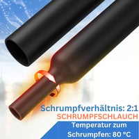 Gocableties zmršťovacia bužírka 2:1 na kotúči - priehľadná - 12,7 mm x 6 m 3