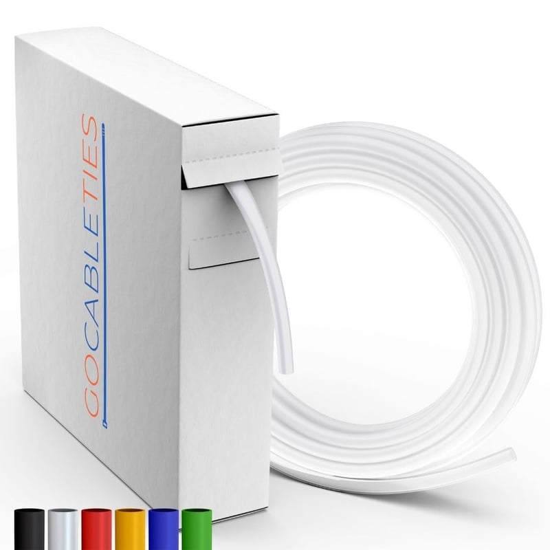 Gocableties zmršťovacia bužírka 2:1 na kotúči - priehľadná - 12,7 mm x 6 m