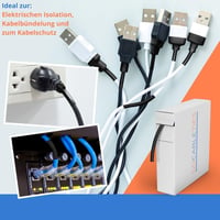 Gocableties zmršťovacia bužírka 2:1 na kotúči - priehľadná - 12,7 mm x 6 m 7
