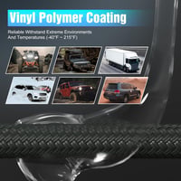 GODIAG 1"×30ft Kinetic Recovery Tow Cable 43000lbs Terepjáró Vonókábel Rugalmas 7