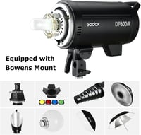 Godox DP600III Stúdió Vaku 600W Professzionális Monoblokk Bowens Csatlakozóval és 2.4G Vezeték Nélküli Rendszerrel 4
