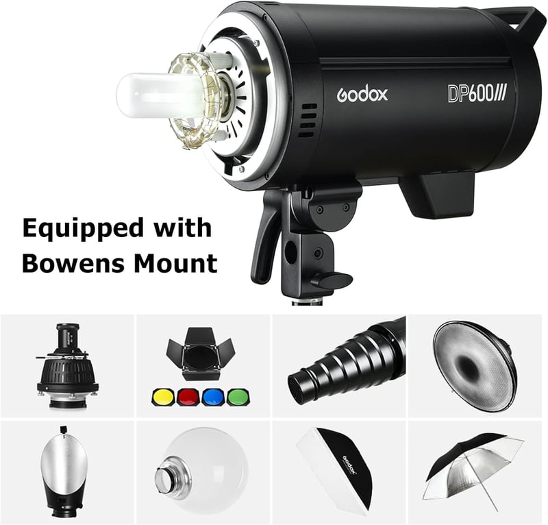Godox DP600III Stúdió Vaku 600W Professzionális Monoblokk Bowens Csatlakozóval és 2.4G Vezeték Nélküli Rendszerrel