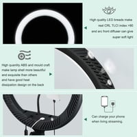 Godox LR150 LED Körfény 46cm Állvánnyal Szelfi Gyűrűlámpa Szabályozható 3000K-6000K Sminkhez Videózáshoz Telefonhoz 6