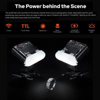 Godox MF12-K2 Makró Vaku Szett 2db TTL Vezeték Nélküli 2.4G Színes Szűrőkkel Portré Növény Ékszer Fotózáshoz 5