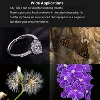 Godox ML-150II Univerzális Makró Körfény 11 Fényerő Szint 5800K GN12 Gyors Újratöltés Canon Nikon Sony DSLR Fényképezőgéphez 8 Adapter Gyűrű 7