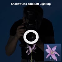 Godox ML-150II Univerzális Makró Körfény 11 Fényerő Szint 5800K GN12 Gyors Újratöltés Canon Nikon Sony DSLR Fényképezőgéphez 8 Adapter Gyűrű 6