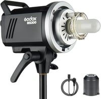 Godox MS300 Kompakt Stúdió Vaku - 300Ws Könnyű Súlyú Vaku 2.4G X Rendszerrel, 50 Fokozatú Teljesítmény, Bowens Rögzítés, Elővillantás Elleni 1