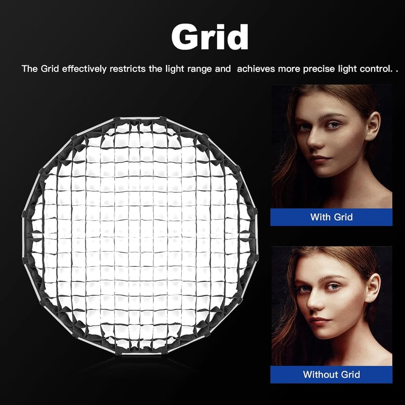 GODOX S120T 120 cm napernyő softbox gyorskioldás rácsos fényterelő fotó stúdióhoz fekete-fehér világítóernyőhöz