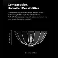 Softbox tip umbrelă Godox S65T cu montură rapidă și difuzor - 65 cm 6