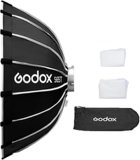 Softbox tip umbrelă Godox S65T cu montură rapidă și difuzor - 65 cm 1