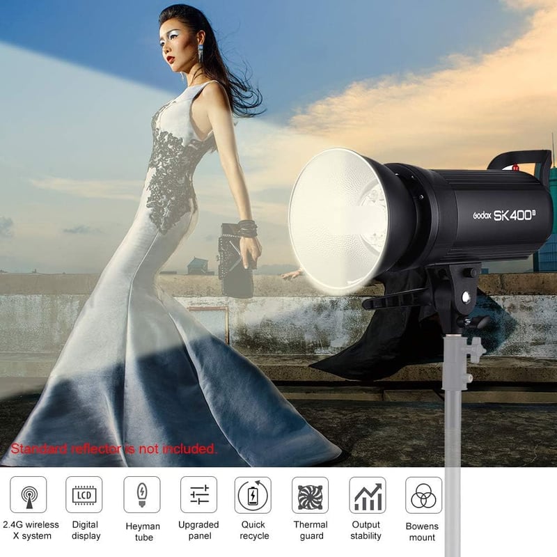 Godox SK400II 400W Stúdió Vaku Vezeték Nélküli 2.4G Rendszer GN65
