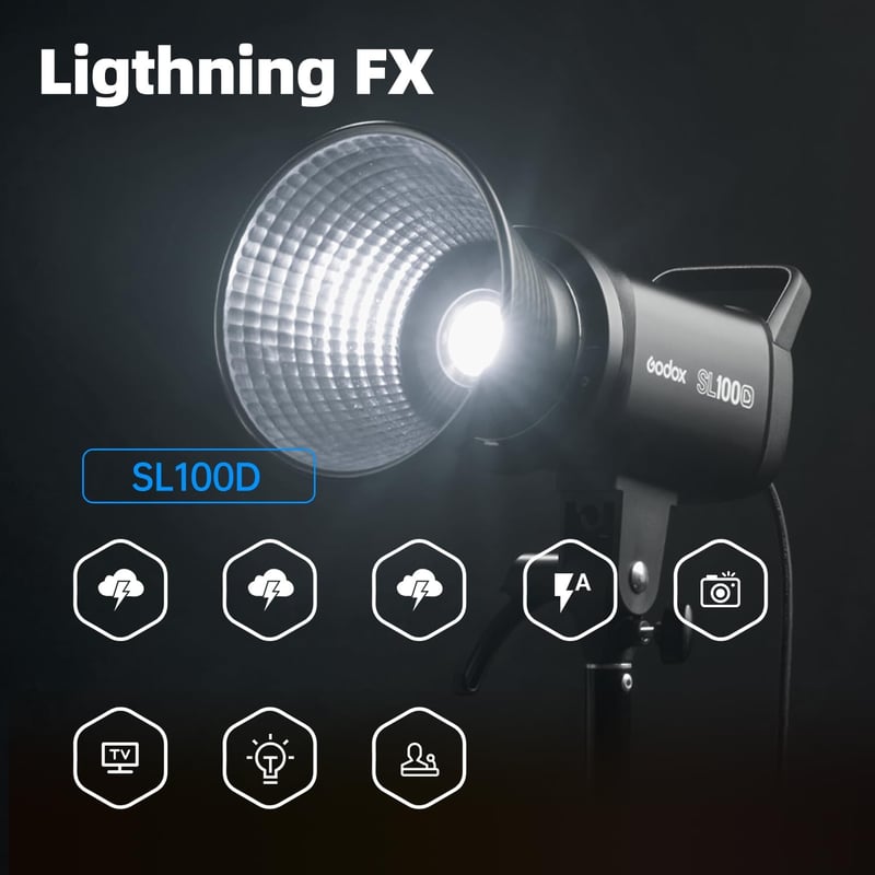 GODOX SL100D 2x100W LED videólámpa szoftboxszal, állvánnyal és távirányítóval