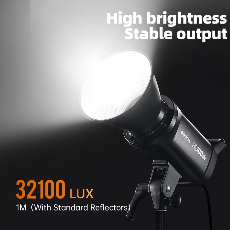 GODOX SL100D 2x100W LED videólámpa szoftboxszal, állvánnyal és távirányítóval