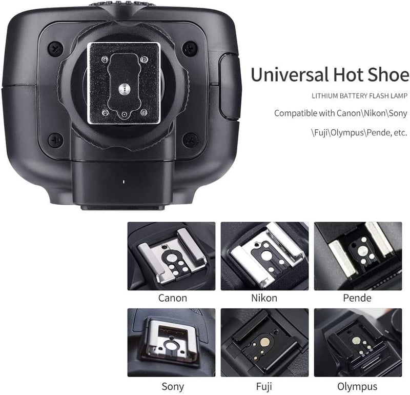 GODOX TT600 2.4G rendszervaku Speedlite fekete Canon Nikon Pentax Olympus Fujifilm Panasonic kompatibilis fényképezőgépekhez