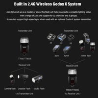 GODOX TT600 2.4G rendszervaku Speedlite fekete Canon Nikon Pentax Olympus Fujifilm Panasonic kompatibilis fényképezőgépekhez 9