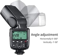 GODOX TT600 2.4G rendszervaku Speedlite fekete Canon Nikon Pentax Olympus Fujifilm Panasonic kompatibilis fényképezőgépekhez 8