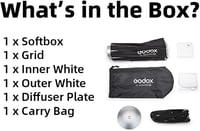 Godox UL-Octa Box 60cm Oktagonális Softbox Bowens Mount-tal 6