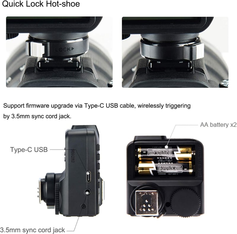 Godox X2T-O TTL Vezeték Nélküli Vaku Trigger Olympus Panasonic HSS 1/8000s