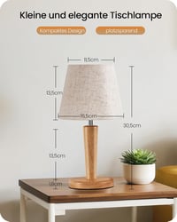 Lampă de masă GOEBLESON ZME13TLDP205 pentru iluminat decorativ în living, dormitor sau pe noptieră 6