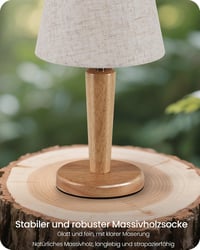 Lampă de masă GOEBLESON ZME13TLDP205 pentru iluminat decorativ în living, dormitor sau pe noptieră 4