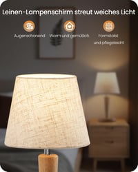 Lampă de masă GOEBLESON ZME13TLDP205 pentru iluminat decorativ în living, dormitor sau pe noptieră 5