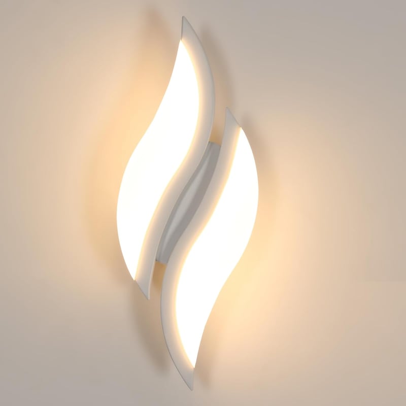 Goeco LED fali lámpa 12W spirál design meleg fehér 3000K hálóhoz