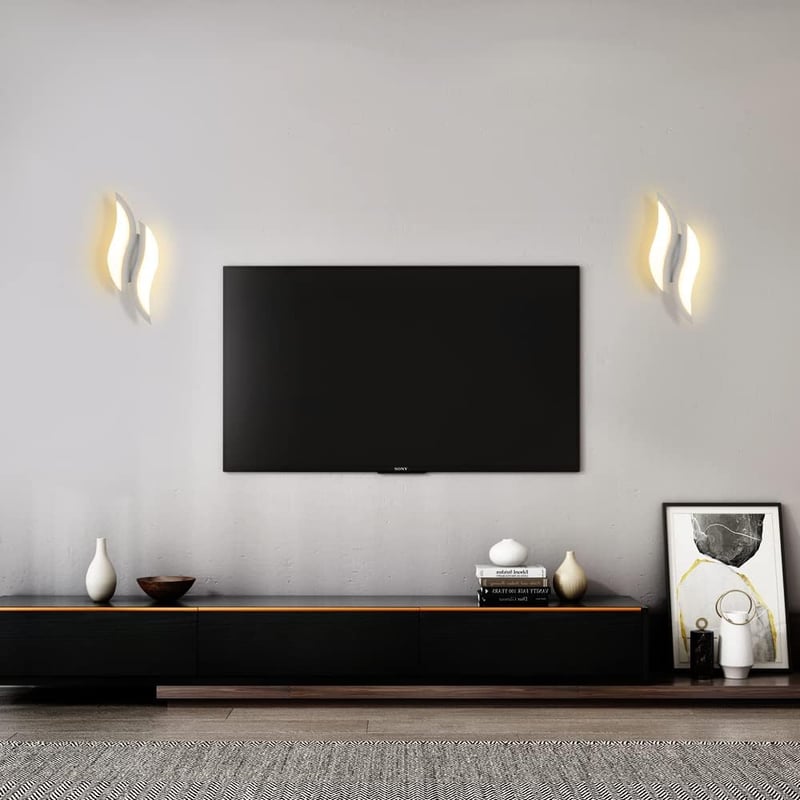 Goeco LED fali lámpa 12W spirál design meleg fehér 3000K hálóhoz
