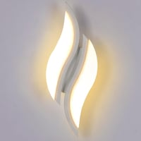 Goeco LED fali lámpa 12W spirál design meleg fehér 3000K hálóhoz 8