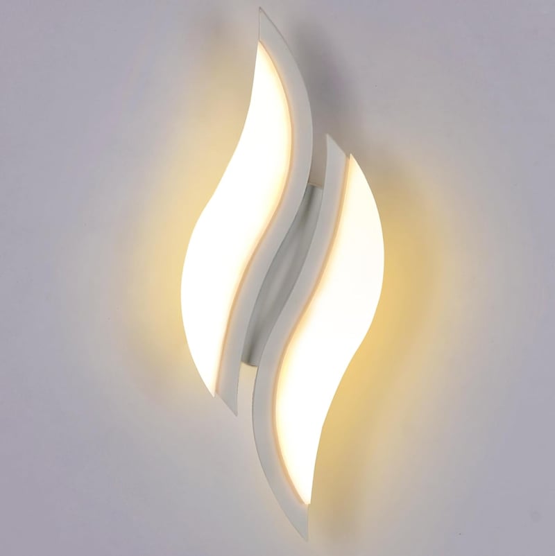 Goeco LED fali lámpa 12W spirál design meleg fehér 3000K hálóhoz