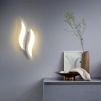 Goeco LED fali lámpa 12W spirál design meleg fehér 3000K hálóhoz 2