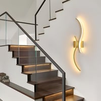 Lampă de perete LED Goeco, reglabilă, 80 cm, 32W, 3600 lm, 3000K-6500K, culoare aurie, intensitate luminoasă reglabilă, iluminat interior 7