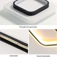 Plafonieră LED Goeco 20W reglabilă, 3 temperaturi de culoare - pătrată, 24 cm 7