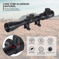 Goetland 3-9x40 EC Puska Távcső Piros-Zöld Szálkereszt Vadászat Airsoft 6