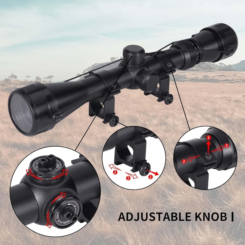 Goetland 3-9x40 Puska Távcső R4 Szálkereszt Taktikai Vadászat Airsoft