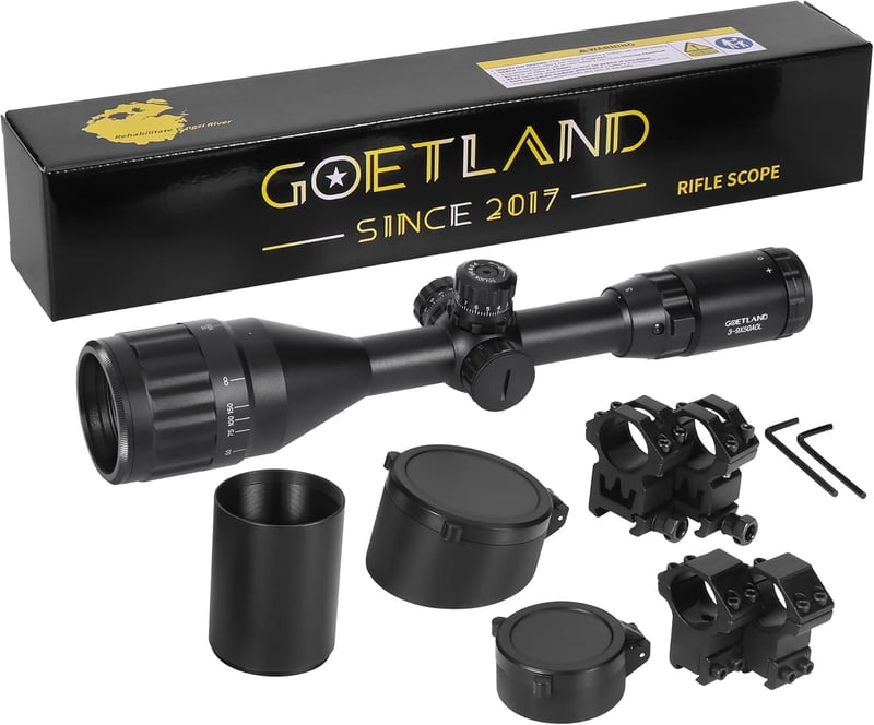 Goetland 3-9x50 Puska Távcső Mil Dot Retikel Taktikai Vadászat Airsoft