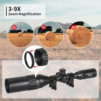 Goetland 3-9x50 Puska Távcső Mil Dot Retikel Taktikai Vadászat Airsoft 4
